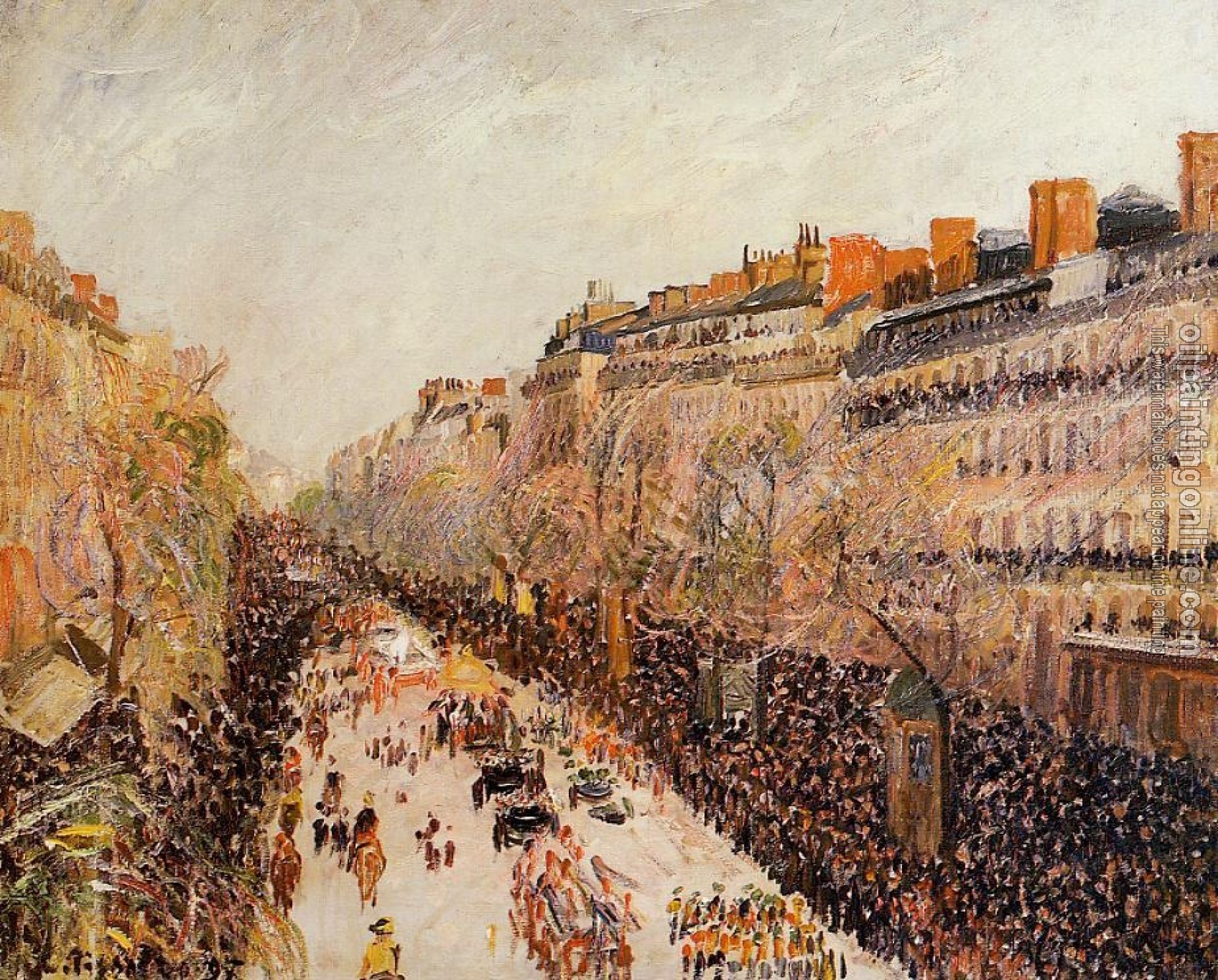 Pissarro, Camille - Mardi-Gras on the Boulevards